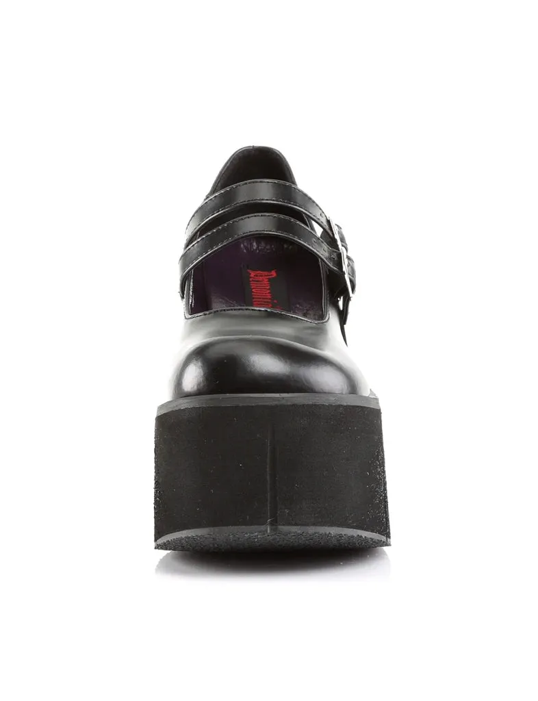DEMONIA KERA-08 PLATFORM MARYJANES - BLACK VEGAN LEATHER ✰ PRE ORDER ✰