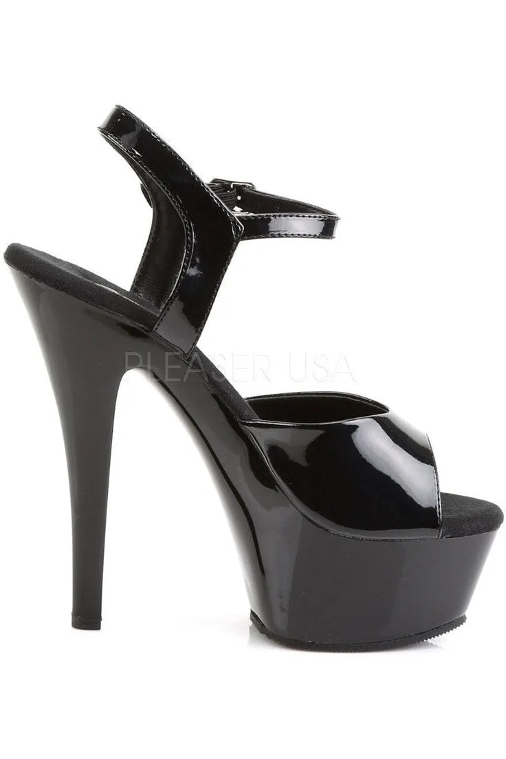 JULIET-209 Platform Sandal | Black Patent