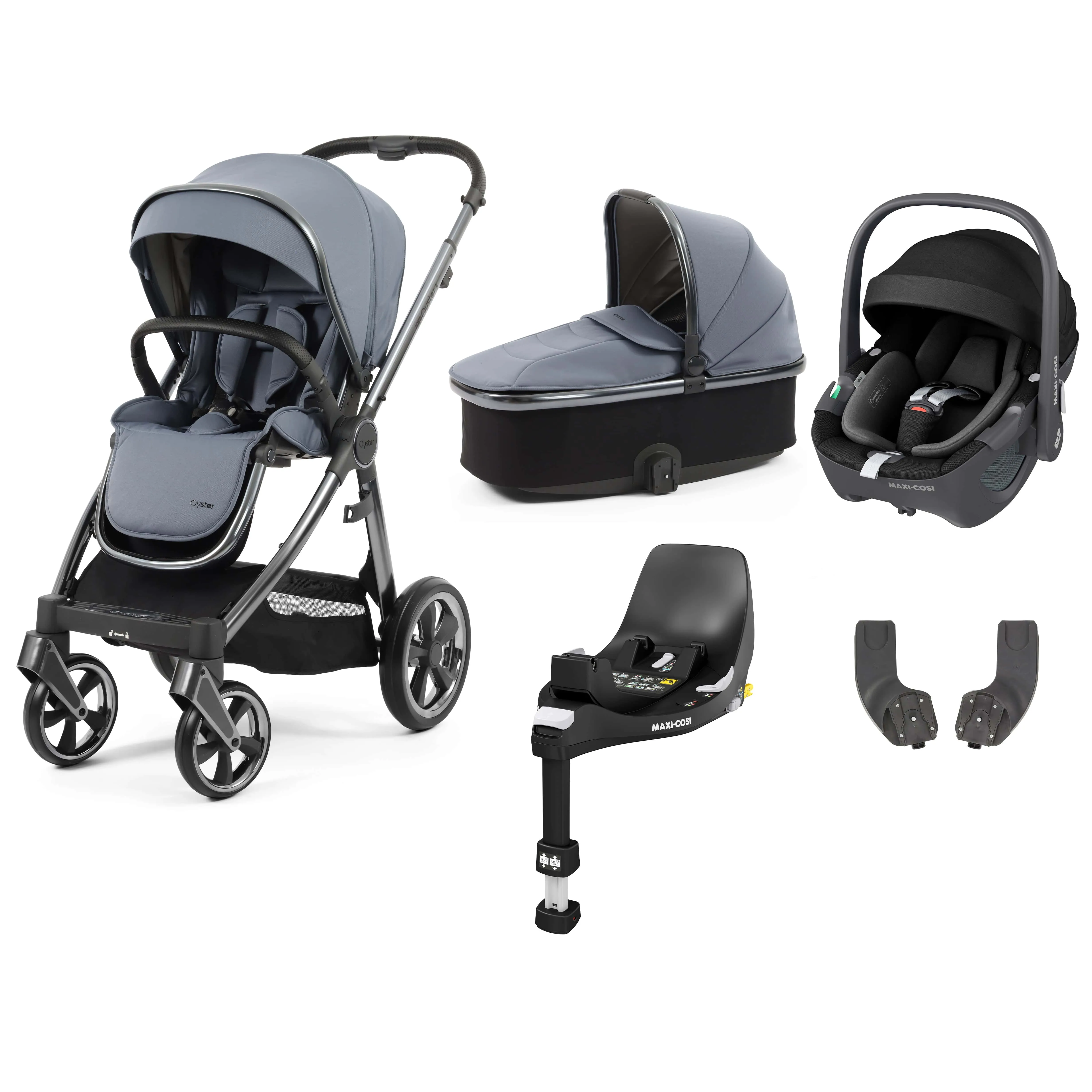 Oyster 3 Essential Bundle with Car Seat in Dream Blue